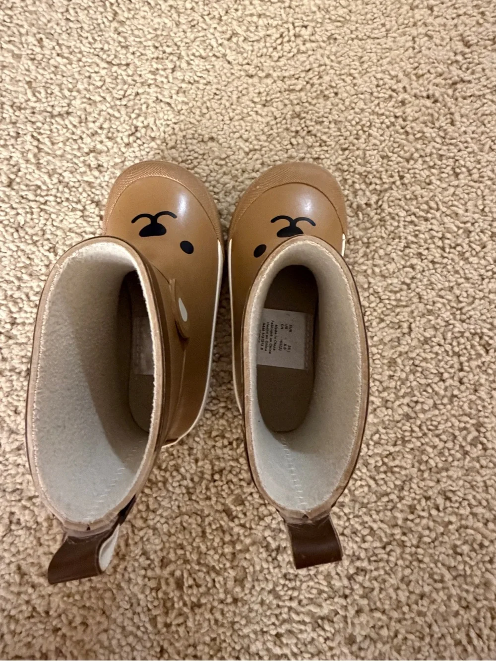 Kid’s Teddy Bear Rain Boots Size 25